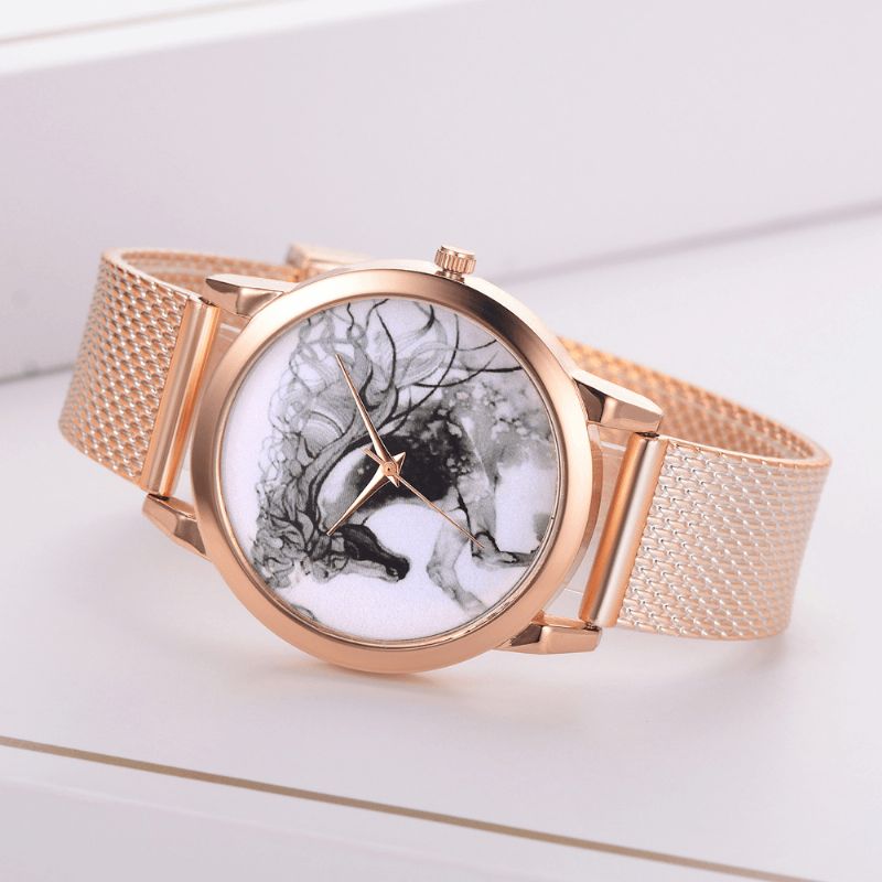 Lvpai P598 China Style Horse Dial Face Damskie Wrist Zegarek Zegarki Kwarcowe W Stylu Casual