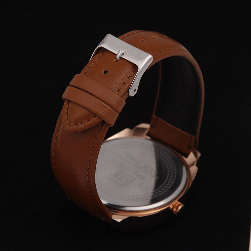 Moda Alloy Pu Leather Strape Sports Square Zegarek Head Military Zegarek Belt Quartz Watch