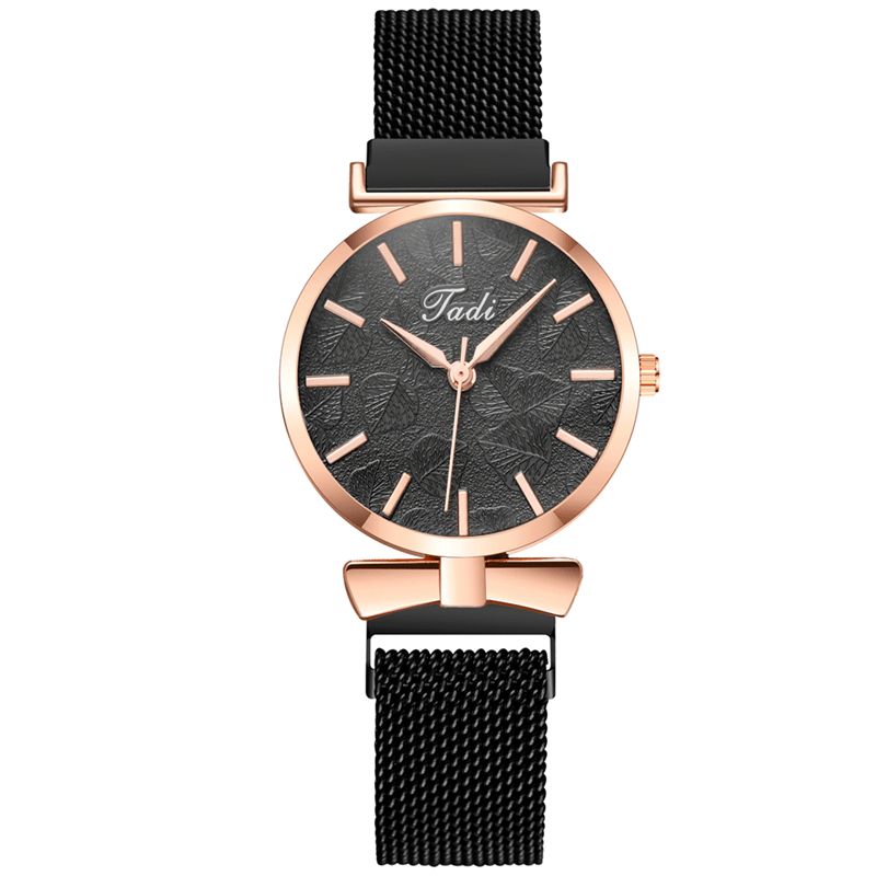 Moda Codzienne Elegancki Design Zegarki Damskie Alloy Mesh Band Dial Wrist Case Zegarek Kwarcowy