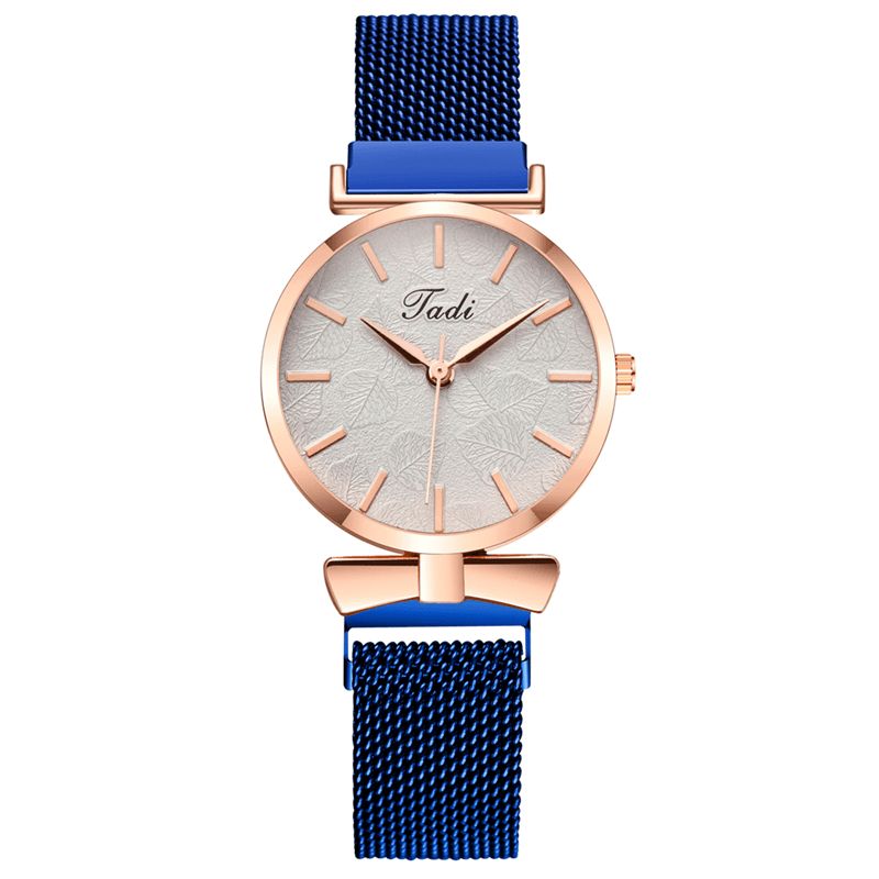 Moda Codzienne Elegancki Design Zegarki Damskie Alloy Mesh Band Dial Wrist Case Zegarek Kwarcowy