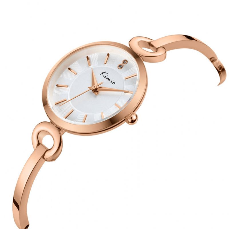 Moda Damska Kwarcowy Zegarek Dżetów Dial Ladies Dress Bransoletka Watch