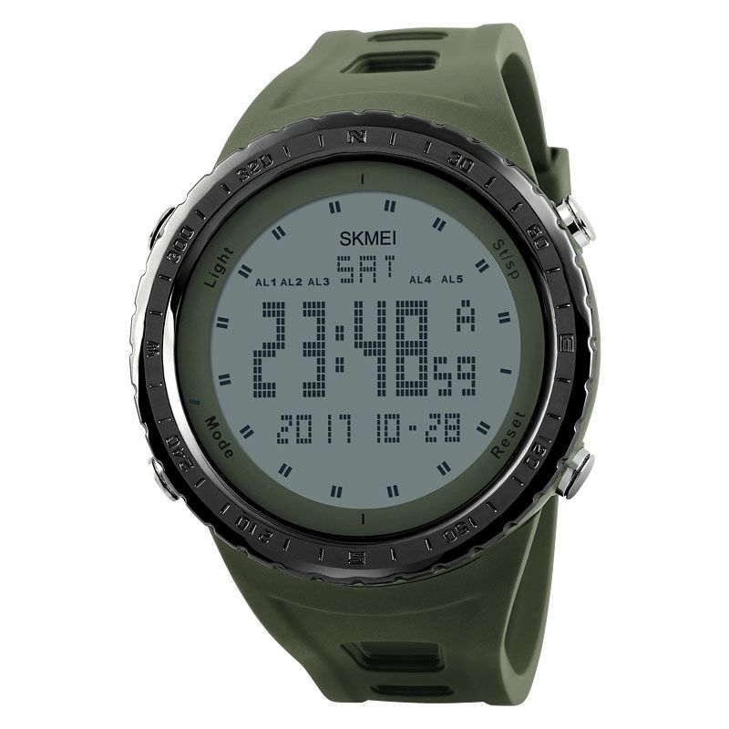 Skmei 1246 Outdoor Alarm Chronograph Double Time Pływanie Sport Męskie Cyfrowy Zegarek