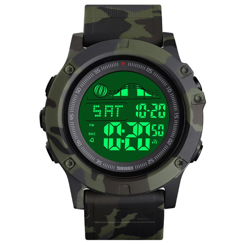 Skmei 1476 Duża Tarcza Wielofunkcyjny Chronograf Alarm Outdoor Sports Wodoodporny Męski Zegarek Cyfrowy Zegarek