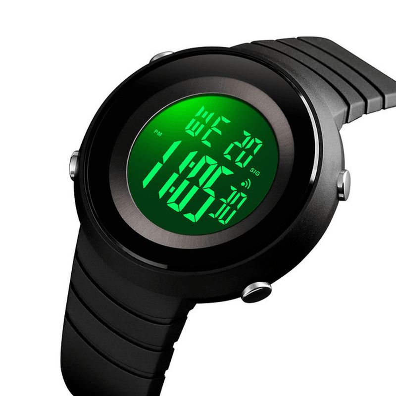 Skmei 1507 5Atm Wodoodporny Stoper Alarm Cyfrowy Zegarek Outdoor Sports Męskie Watch