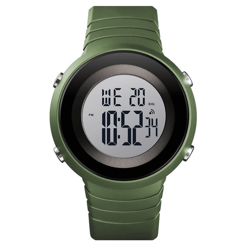 Skmei 1507 5Atm Wodoodporny Stoper Alarm Cyfrowy Zegarek Outdoor Sports Męskie Watch