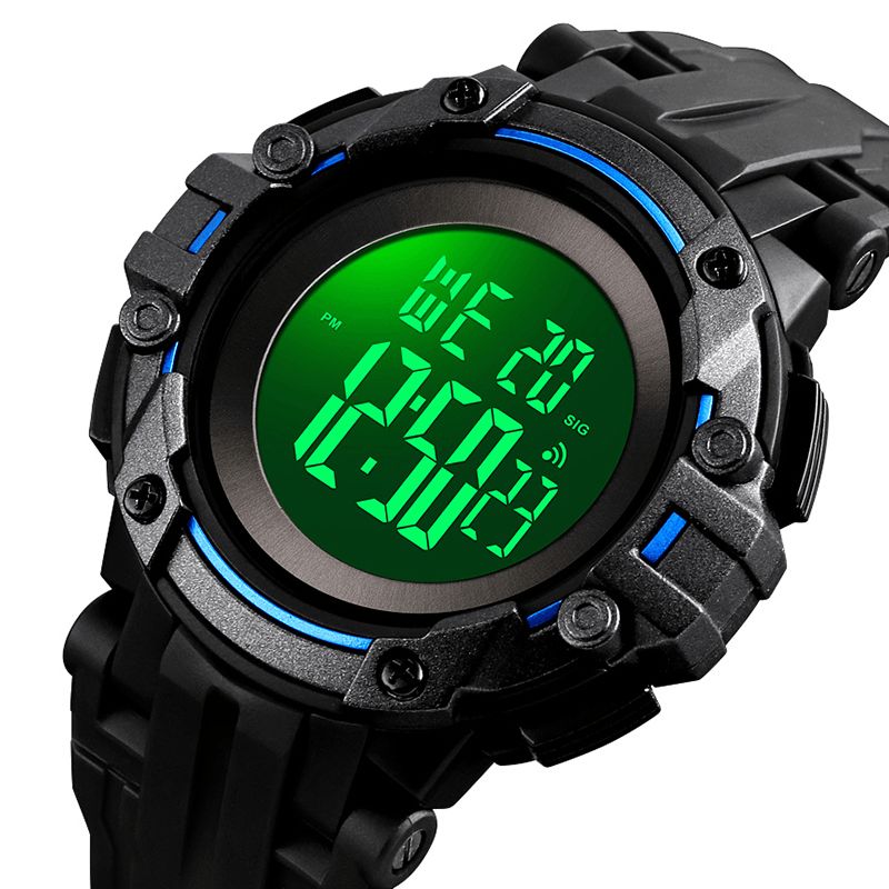 Skmei 1545 Alarm Chronograph Luminous 5Atm Sportowy Męski Zegarek Sportowy W Stylu Wojskowym