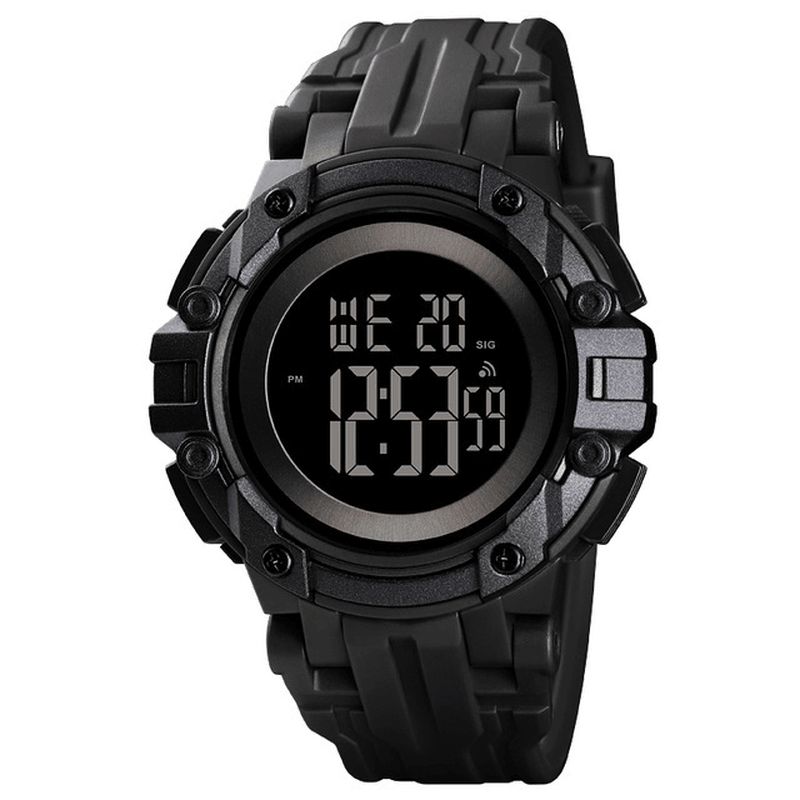 Skmei 1545 Alarm Chronograph Luminous 5Atm Sportowy Męski Zegarek Sportowy W Stylu Wojskowym