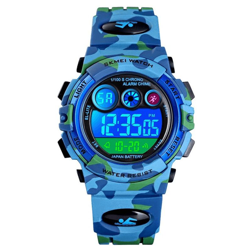 Skmei 1547 Energetic Dial Design Led + El Lights 5Atm Sportowy Zegarek Cyfrowy Dla Dzieci