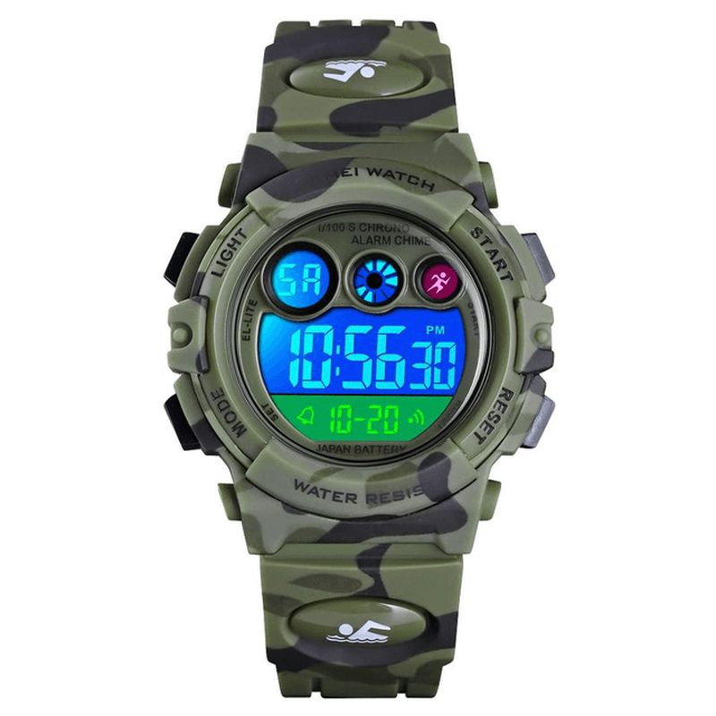 Skmei 1547 Energetic Dial Design Led + El Lights 5Atm Sportowy Zegarek Cyfrowy Dla Dzieci