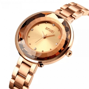 Skmei 1707 Moda Damskie Zegarek Trójwymiarowe Lustro Do Cięcia Proste Małe Tarcze Lady Quartz Watch