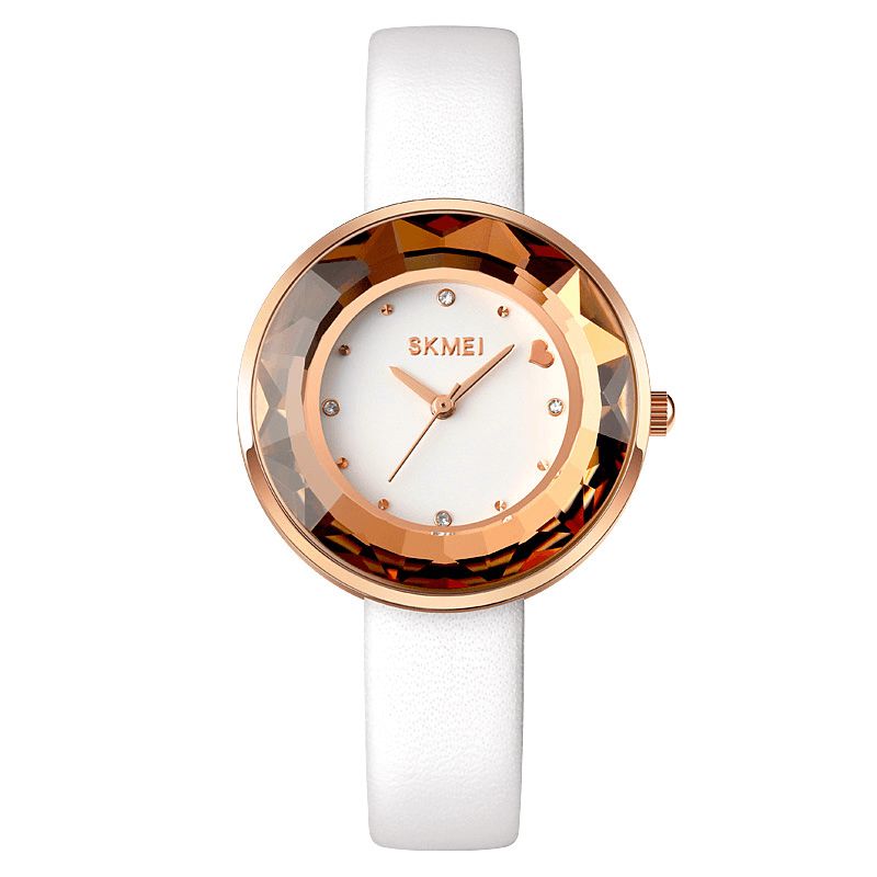 Skmei 1707 Moda Damskie Zegarek Trójwymiarowe Lustro Do Cięcia Proste Małe Tarcze Lady Quartz Watch