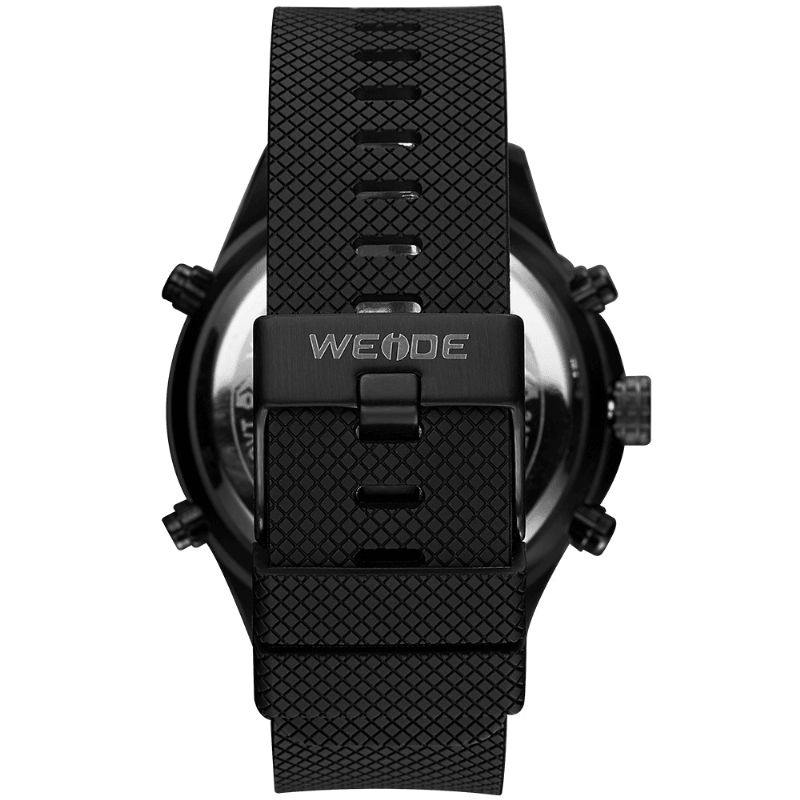 Weide 6306 Podwójny Wyświetlacz Cyfrowy Zegarek Przytulny Silikonowy Pasek Kalendarz Alarmowy Luminous Sport Watch