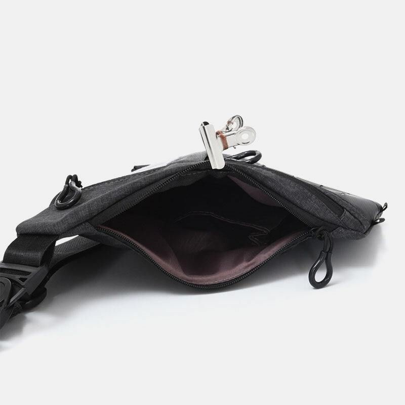 Męska Torba Sportowa Z Wieloma Kieszeniami Anti-Theft Crossbody Bag Torba Na Klatkę Piersiową Sling Bag