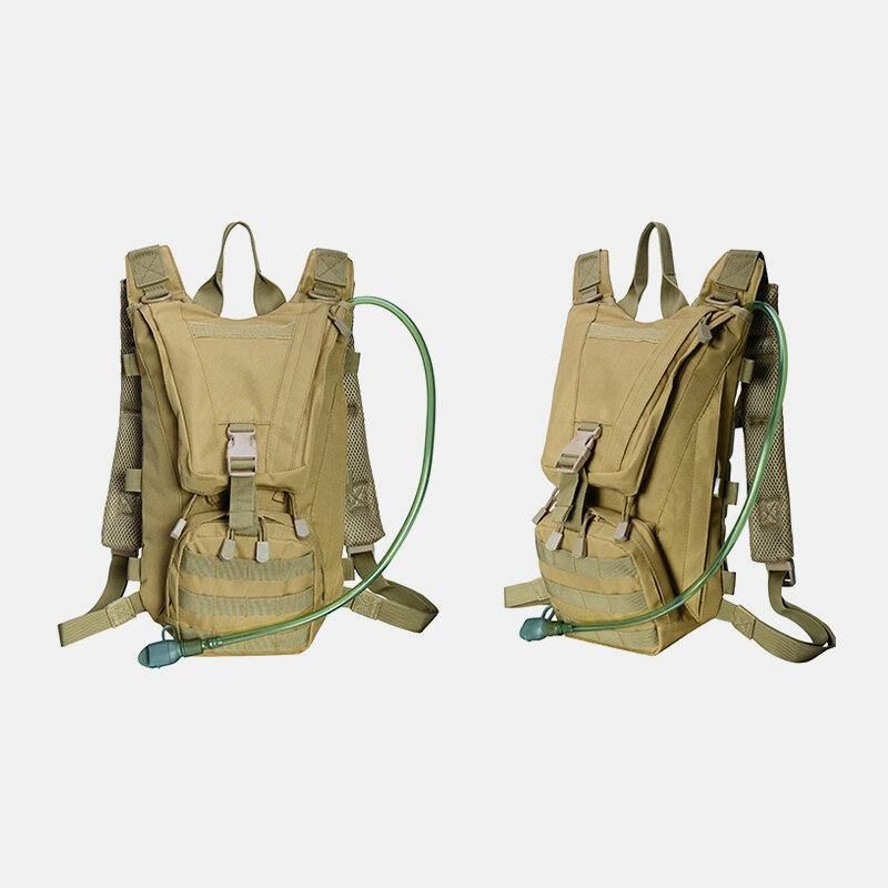 Mężczyźni Oxford Cloth Tactical Camouflage Outdoor Riding Wspinaczka Sport Water Bottele Pocket Backpack