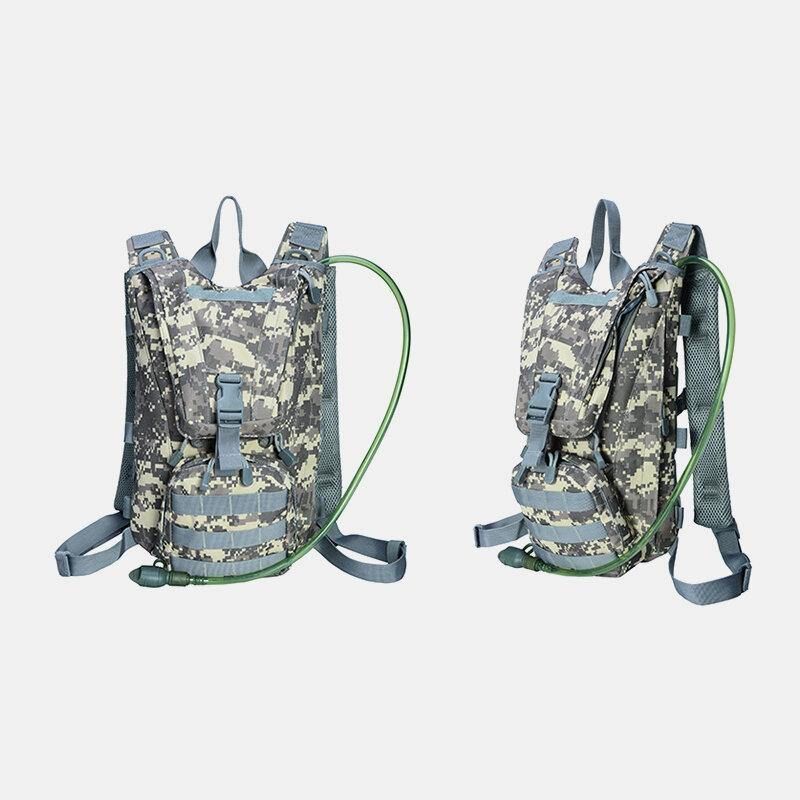 Mężczyźni Oxford Cloth Tactical Camouflage Outdoor Riding Wspinaczka Sport Water Bottele Pocket Backpack