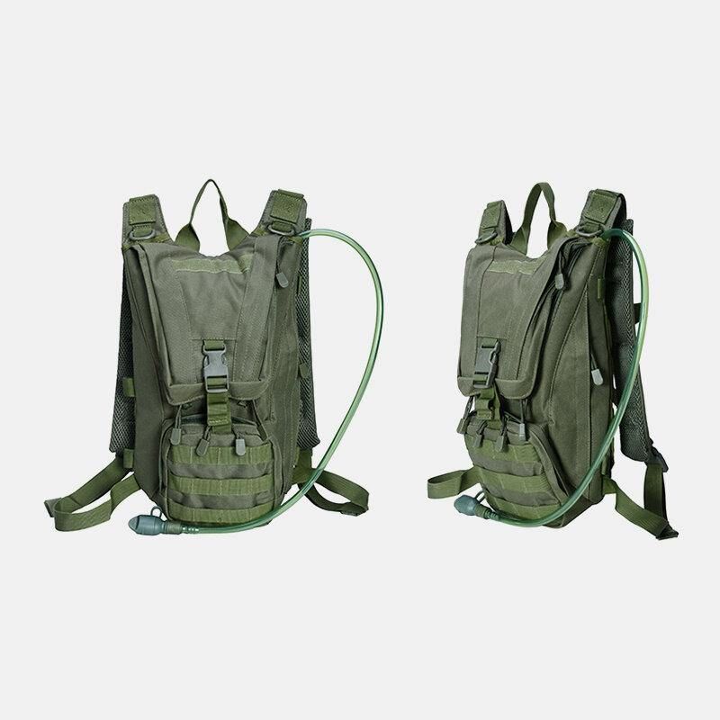 Mężczyźni Oxford Cloth Tactical Camouflage Outdoor Riding Wspinaczka Sport Water Bottele Pocket Backpack