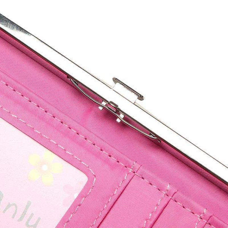 Kobiety Candy Color Bowkot 5.5 Cala Portfele Na Telefon Etui Hasp Long Purse Clutches