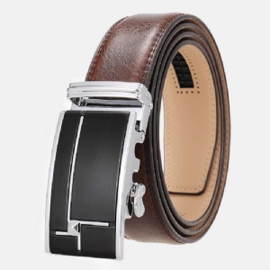 Męska Skórzana Prostokątna Automatyczna Klamra 3.5 Cm Codzienne Business Wild Belt