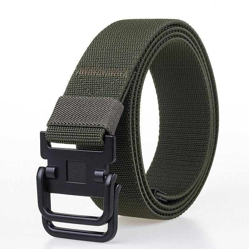 Męski Pasek Z Klamrą Płócienny Sport Trwałe Spodnie Strip Outdoor Wild Codzienne Belt