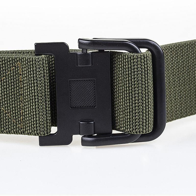 Męski Pasek Z Klamrą Płócienny Sport Trwałe Spodnie Strip Outdoor Wild Codzienne Belt