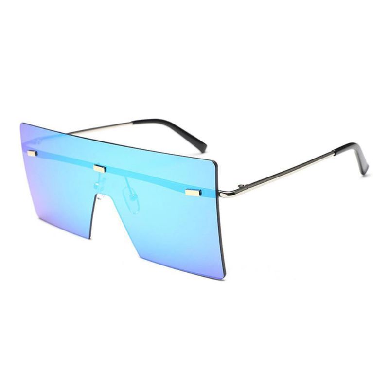 Kwadratowe Okulary Solid Color Gradient Transparentne Okulary