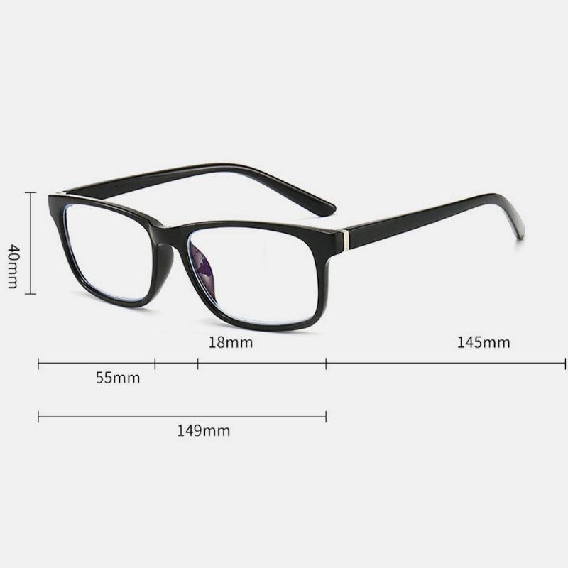 Unisex Anty-Niebieskie Światło Full Frame Codzienne Business Hd Okulary Do Czytania Presbyopic Glasses