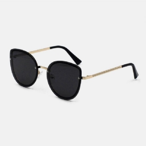 Unisex Drop Shape Metalowe Pełne Ramki Przyciemniane Soczewki Ochrona Uv Modne Okulary Przeciwsłoneczne