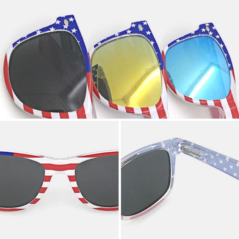 Unisex Patriotyczne Polarspex Spolaryzowane 80'S Retro Modne Stylowe Okulary