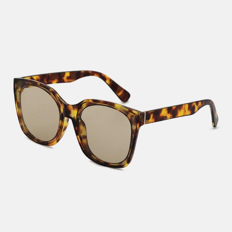 Unisex Tortoiseshell Oval Full Frame Codzienne Spolaryzowane Okulary Przeciwsłoneczne Z Ochroną Przed Promieniowaniem Uv