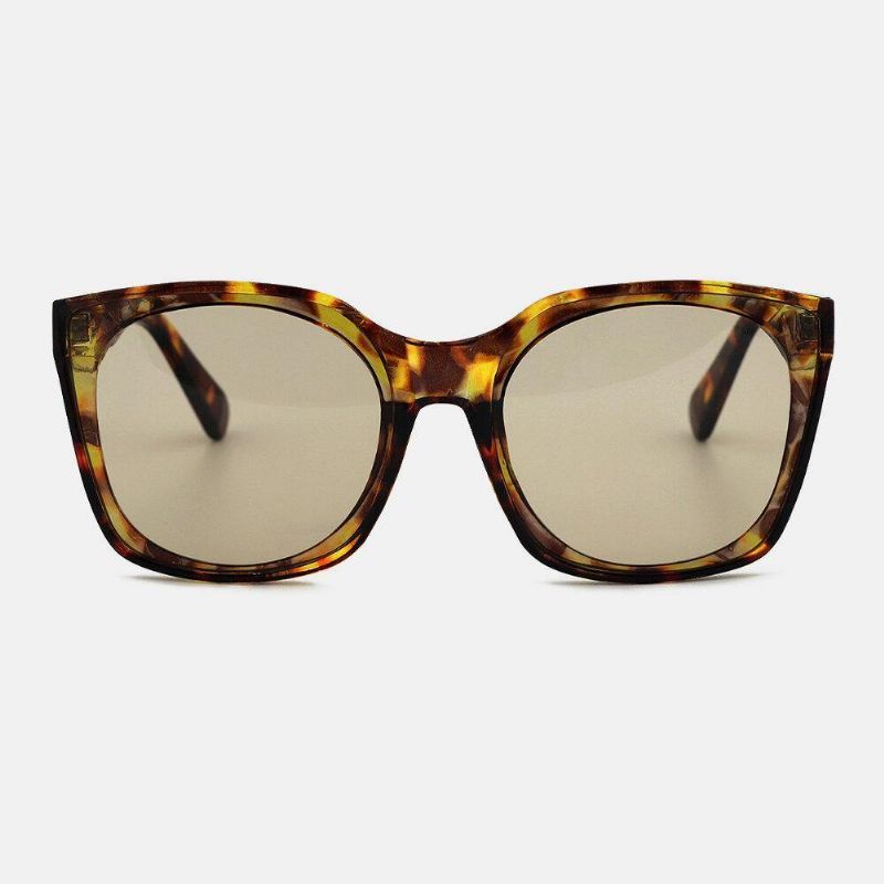 Unisex Tortoiseshell Oval Full Frame Codzienne Spolaryzowane Okulary Przeciwsłoneczne Z Ochroną Przed Promieniowaniem Uv