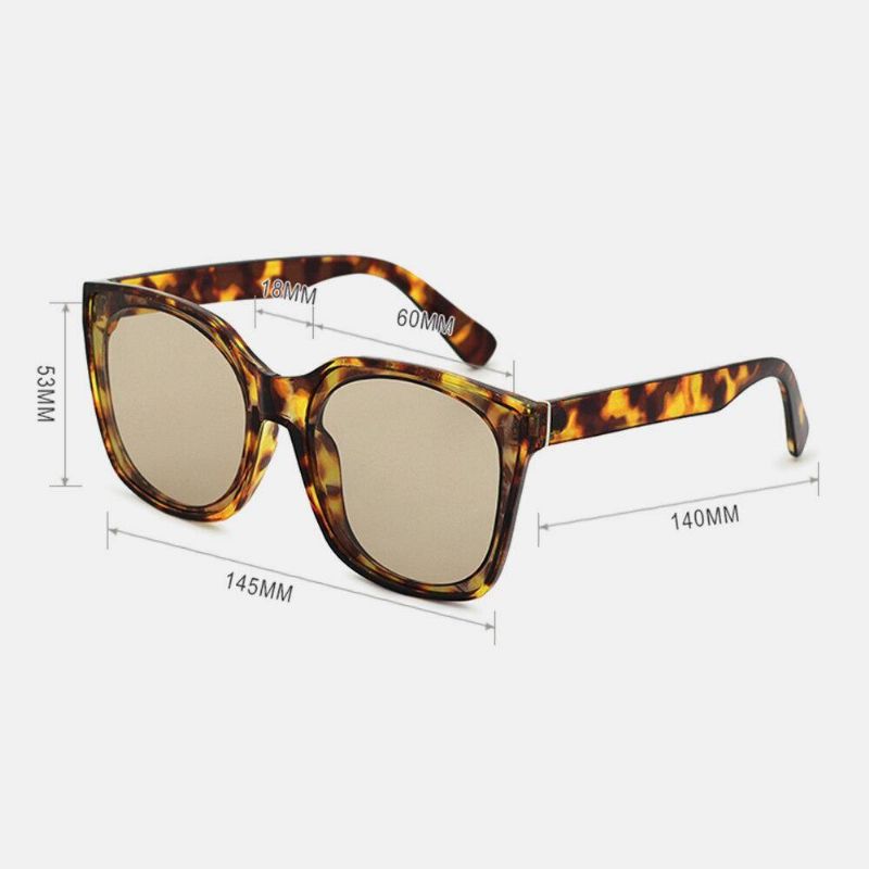 Unisex Tortoiseshell Oval Full Frame Codzienne Spolaryzowane Okulary Przeciwsłoneczne Z Ochroną Przed Promieniowaniem Uv