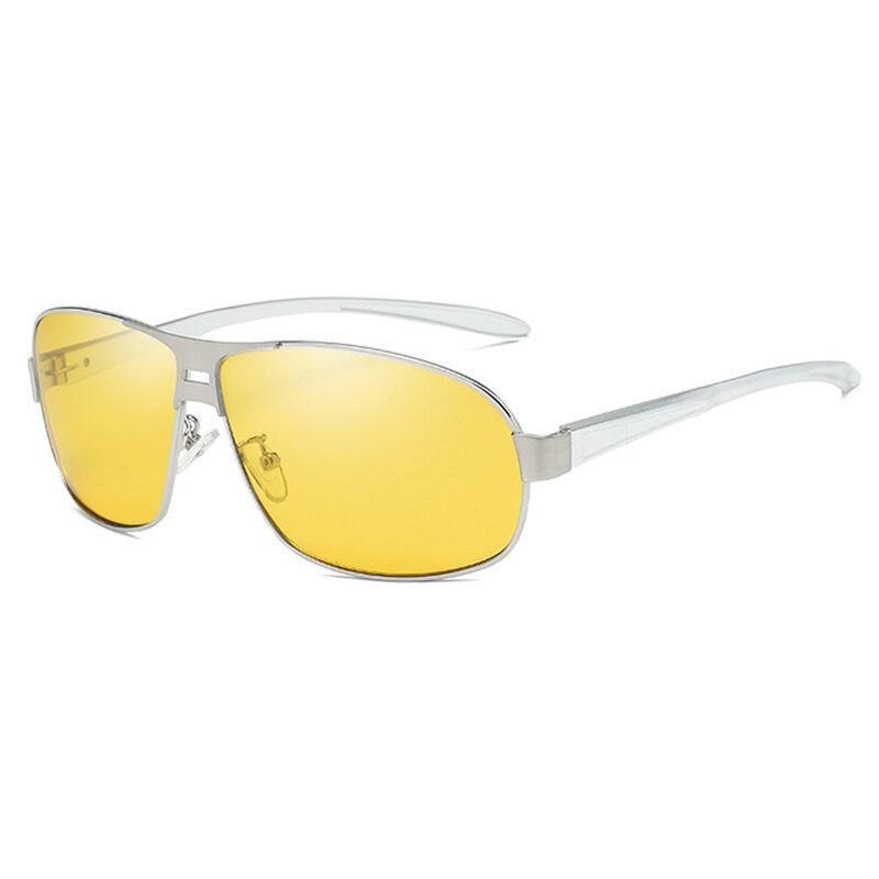 Unisex Vogue Vintage Metalowe Pełnoklatkowe Okulary Przeciwsłoneczne Anty-Uv Outdoor Driving Travel Beach Sunglasses