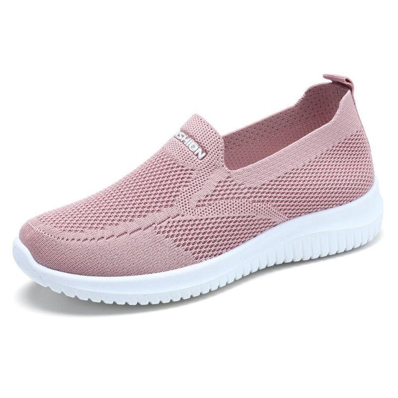 Kobiety Mesh Closed Toe Lazy Slip On Codzienne Walking Shoes