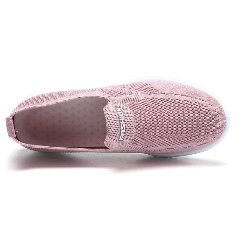 Kobiety Mesh Closed Toe Lazy Slip On Codzienne Walking Shoes