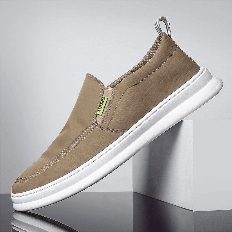 Mężczyźni Ice Silk Cloth Oddychające Buty Do Jazdy Slip On Skate Sneakers