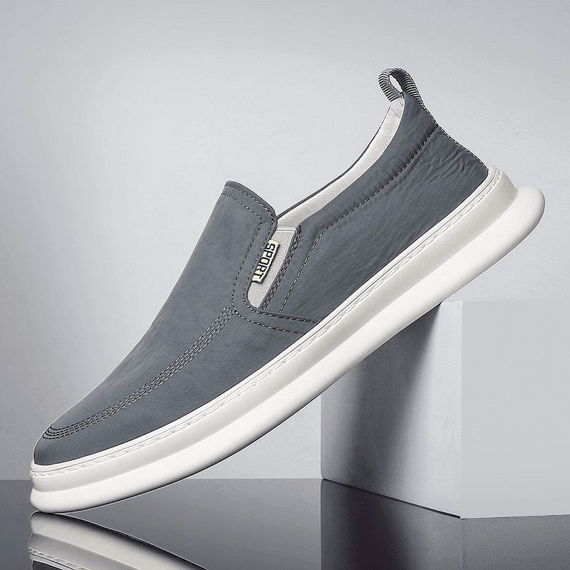 Mężczyźni Ice Silk Cloth Oddychające Buty Do Jazdy Slip On Skate Sneakers