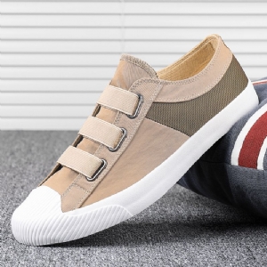 Męskie Colorblock Wygodne Oddychające Gumki Slip On Codzienne Codzienne Płócienne Trampki