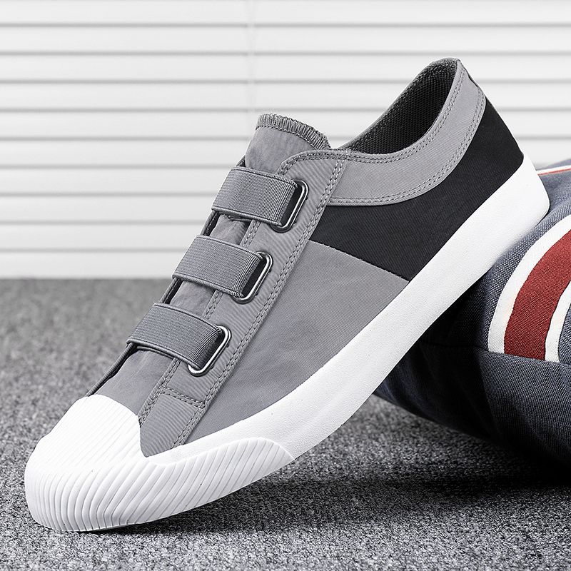 Męskie Colorblock Wygodne Oddychające Gumki Slip On Codzienne Codzienne Płócienne Trampki