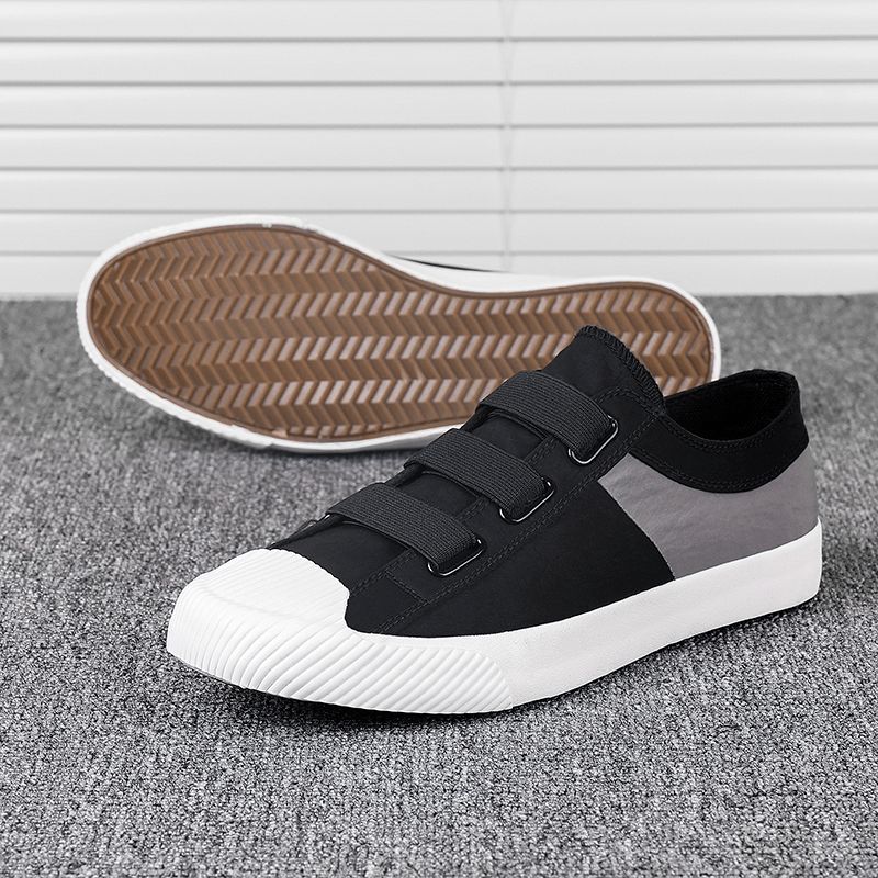 Męskie Colorblock Wygodne Oddychające Gumki Slip On Codzienne Codzienne Płócienne Trampki